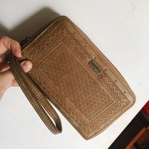 NWOT ROXY leather wallet/wristlet/clutch.